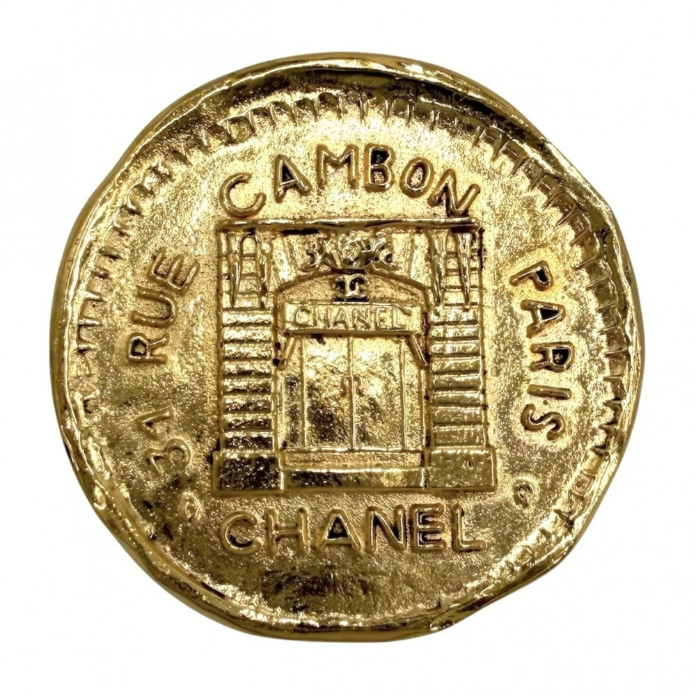 CHANEL Vintage Gold Brooch